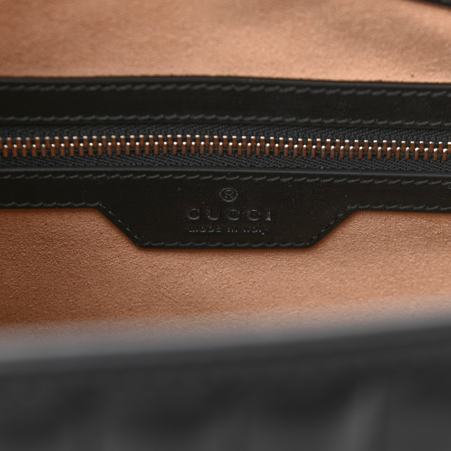 Gucci Calfskin Matelasse Aria Medium GG Marmont Shoulder Tote Black 5 of 9