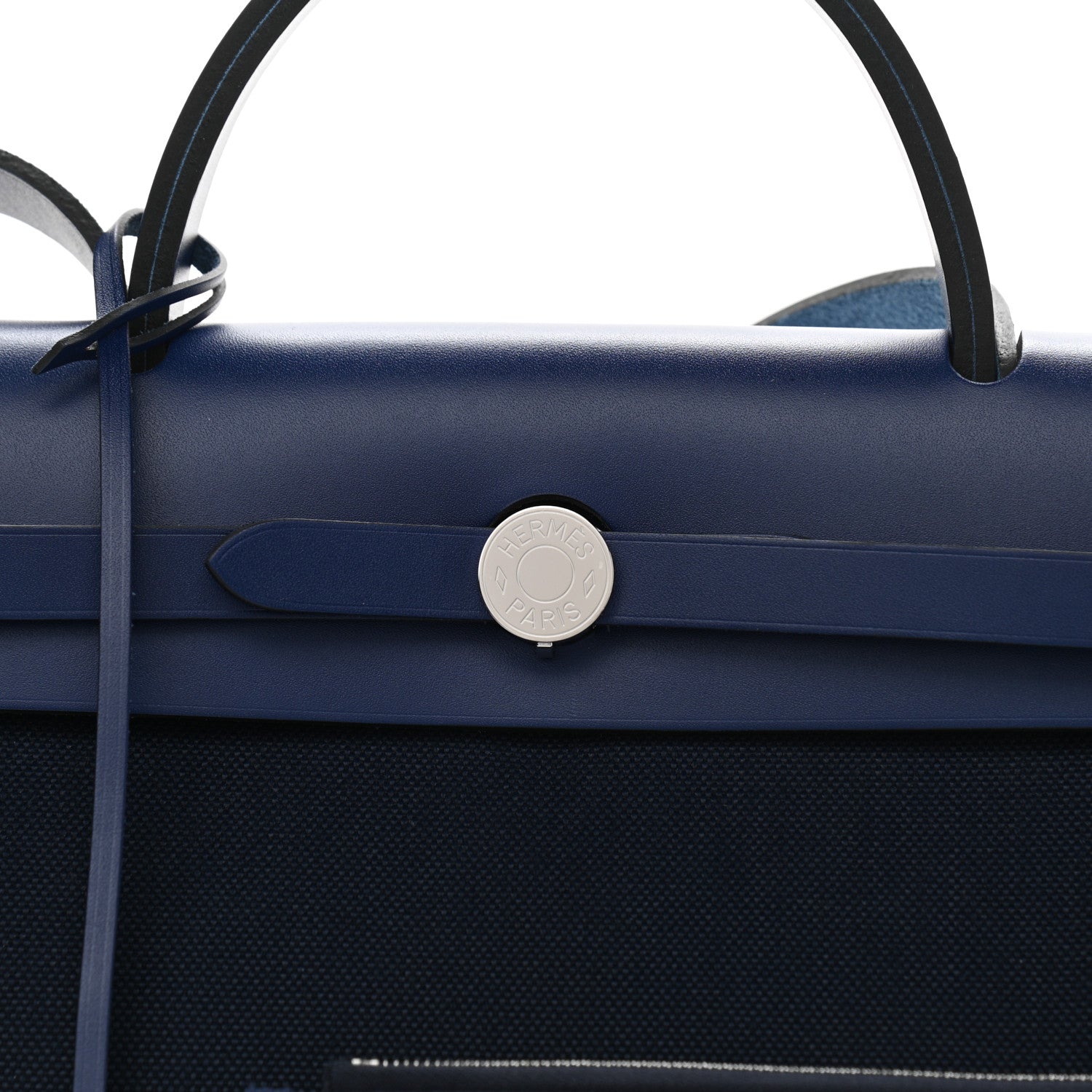 Hermes Military Toile Vache Hunter Herbag Zip 31 PM Bleu Marine Bleu Saphir 8 of 11