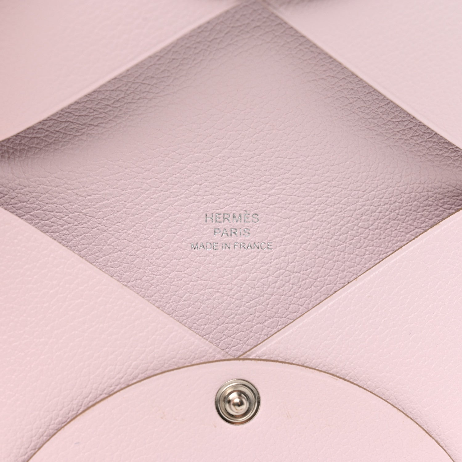 Hermes Evercolor Calvi Card Case Mauve Pale 6 of 8