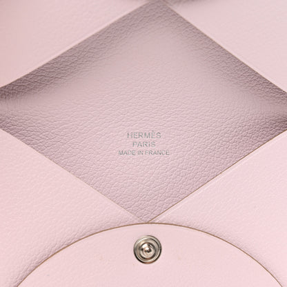 Hermes Evercolor Calvi Card Case Mauve Pale 6 of 8