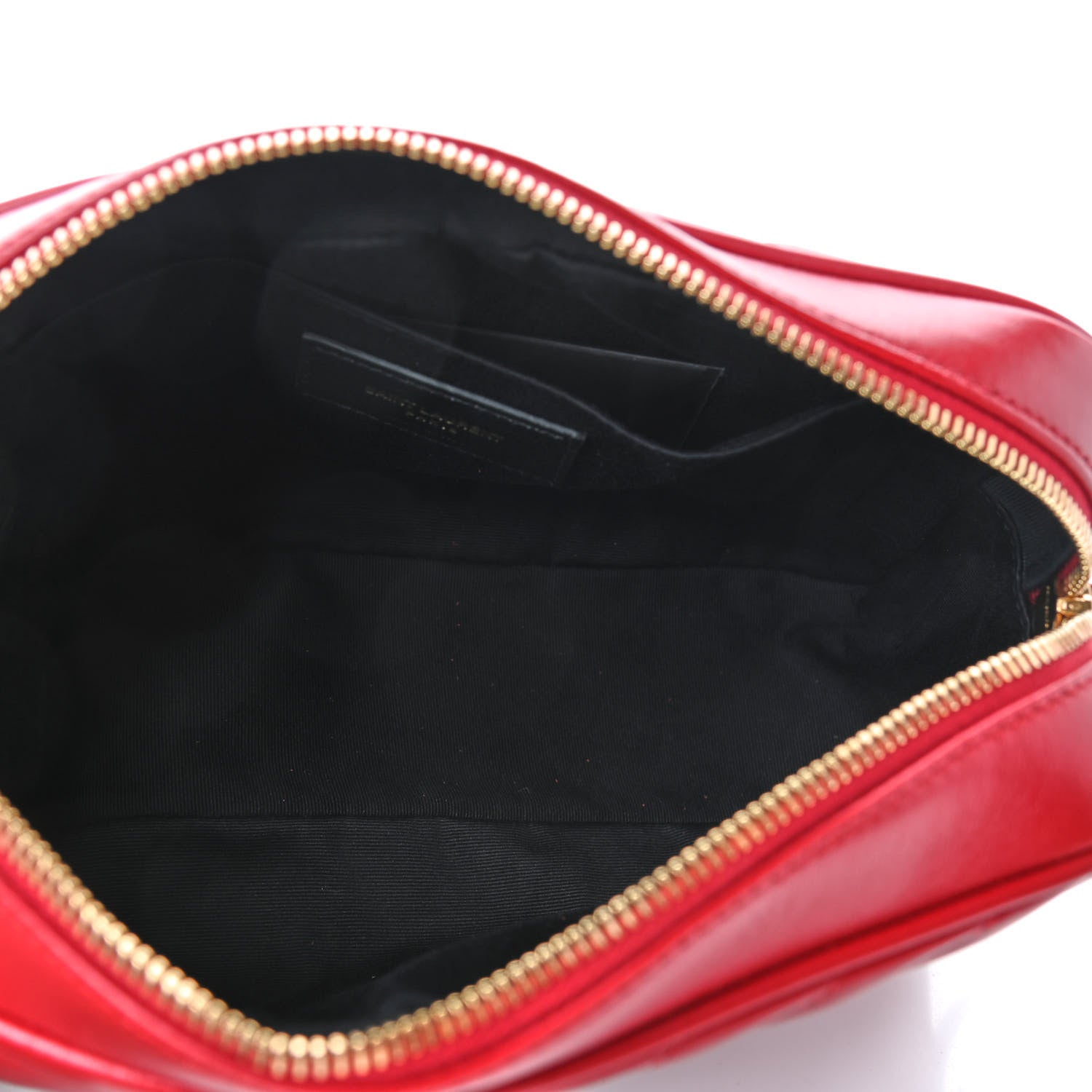 Saint Laurent Calfskin Matelasse Monogram Lou Camera Bag Red 4 of 4