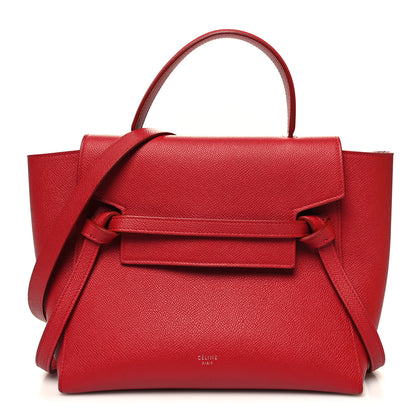 Celine Baby Grained Calfskin Micro Belt Bag Coquelicot 1 of 10