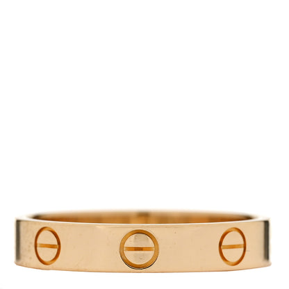 Cartier 18K Yellow Gold 3.5mm LOVE Wedding Band Ring 55 7.25 3 of 4