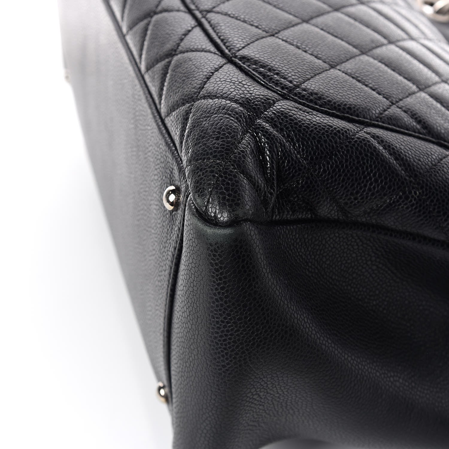 Chanel Caviar Quilted XL Grand Shopping Tote GST Black 12 of 17