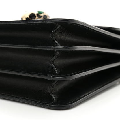 Bulgari Calfskin Serpenti Forever Top Handle Black 10 of 14