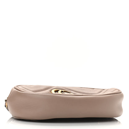 Gucci Calfskin Matelasse GG Marmont Belt Bag 75 30 Porcelain Rose 4 of 13