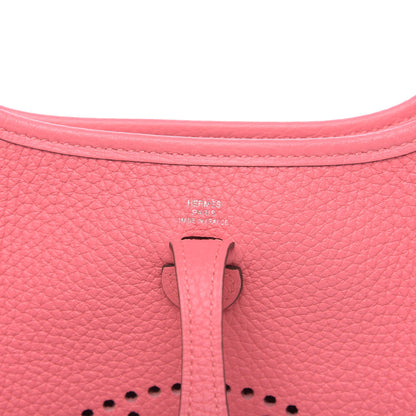 Hermes Taurillon Clemence Allegro Evelyne TPM Rose Azalee Rose Confetti 6 of 10