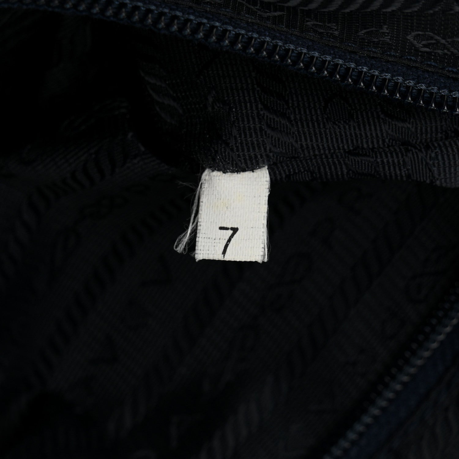 Prada Tessuto Nylon Catena Chain Shoulder Bag Blue 7 of 11