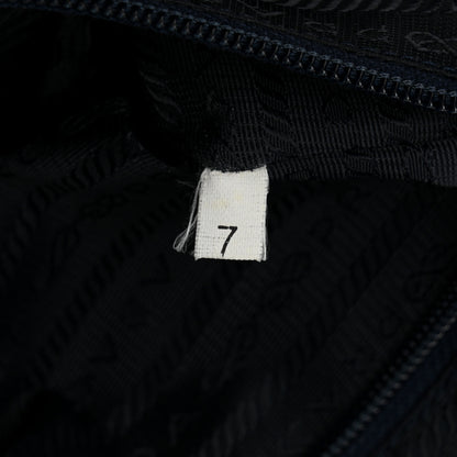 Prada Tessuto Nylon Catena Chain Shoulder Bag Blue 7 of 11