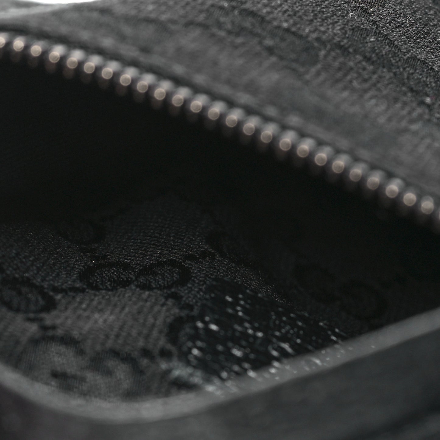 GG Monogram Double Pocket Belt Bag Black