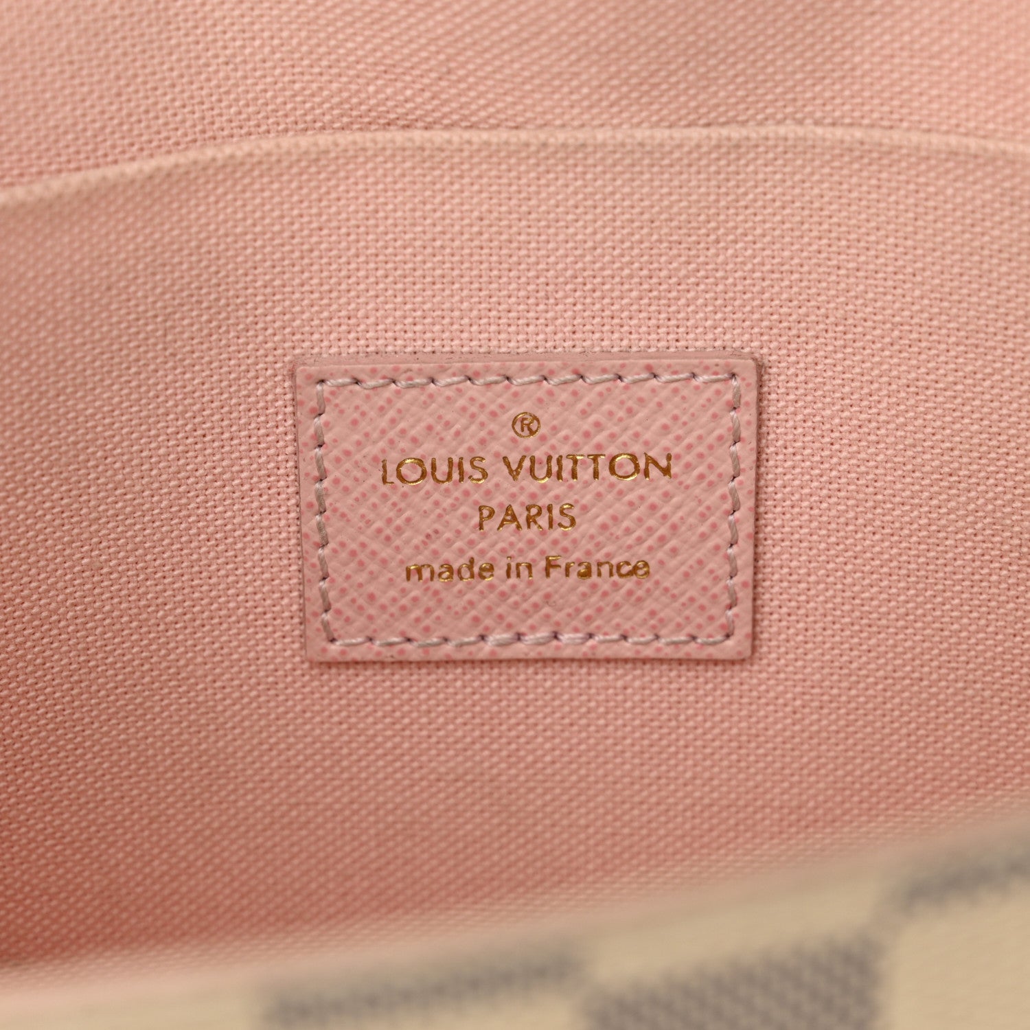Louis Vuitton Damier Azur Pochette Felicie Chain Wallet Rose Ballerine 7 of 15