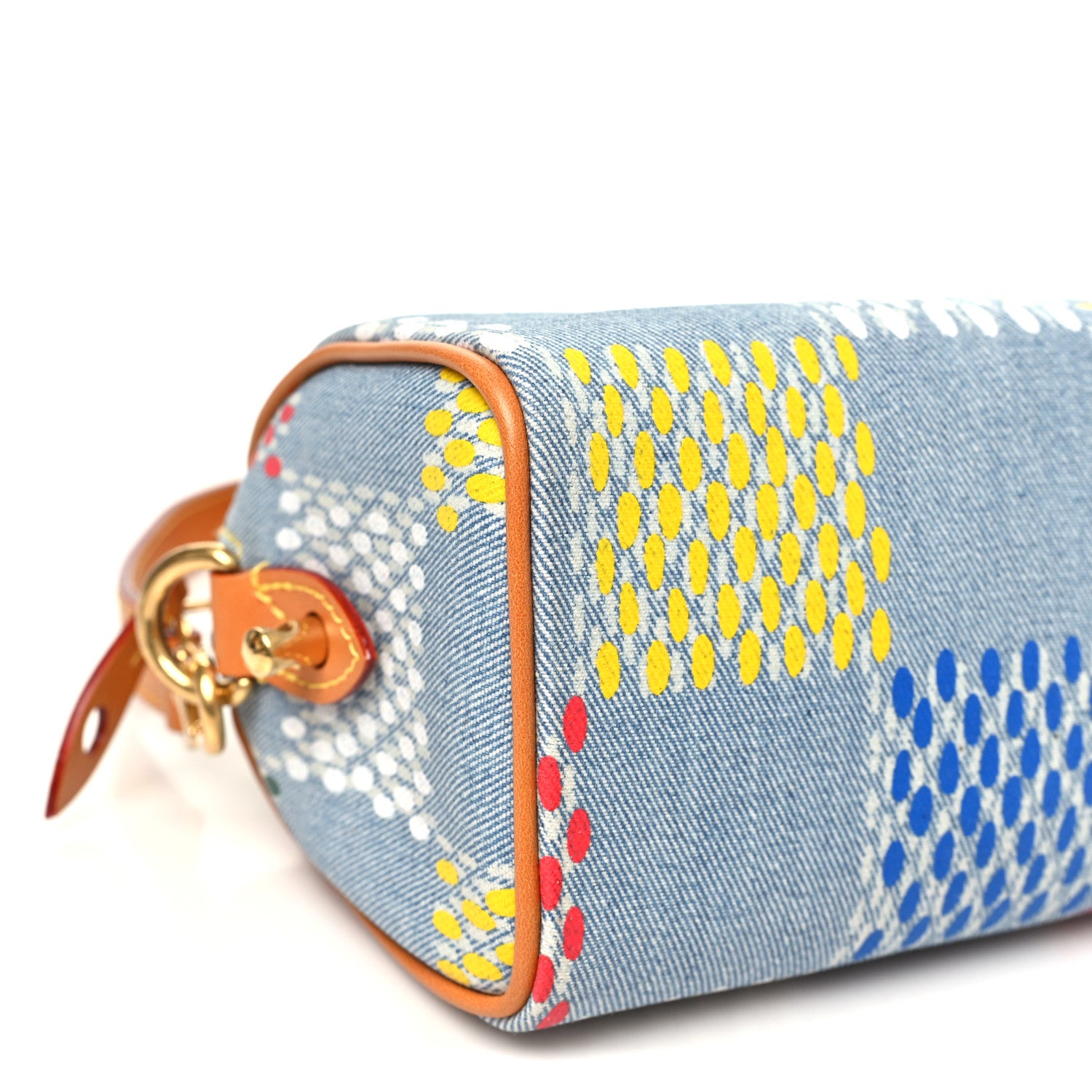 Louis Vuitton LV Vers Damier Denim Speedy Bandouliere 18 Multicolor 8 of 9