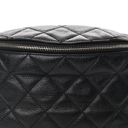 Chanel Grained Calfskin Quilted Waist Belt Bag Black 8 of 10
