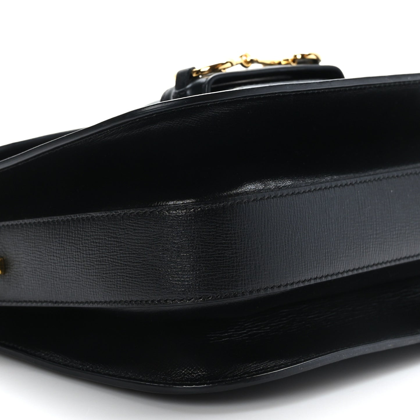 Azalea Calfskin Horsebit 1955 Shoulder Bag Black