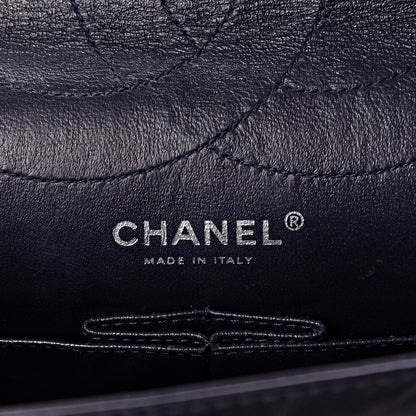 Chanel Aged Calfskin Quilted 2.55 Reissue 227 Flap Navy Blue 6 of 17