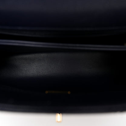 Chanel Caviar Quilted Mini Coco Handle Flap Navy Blue 5 of 10
