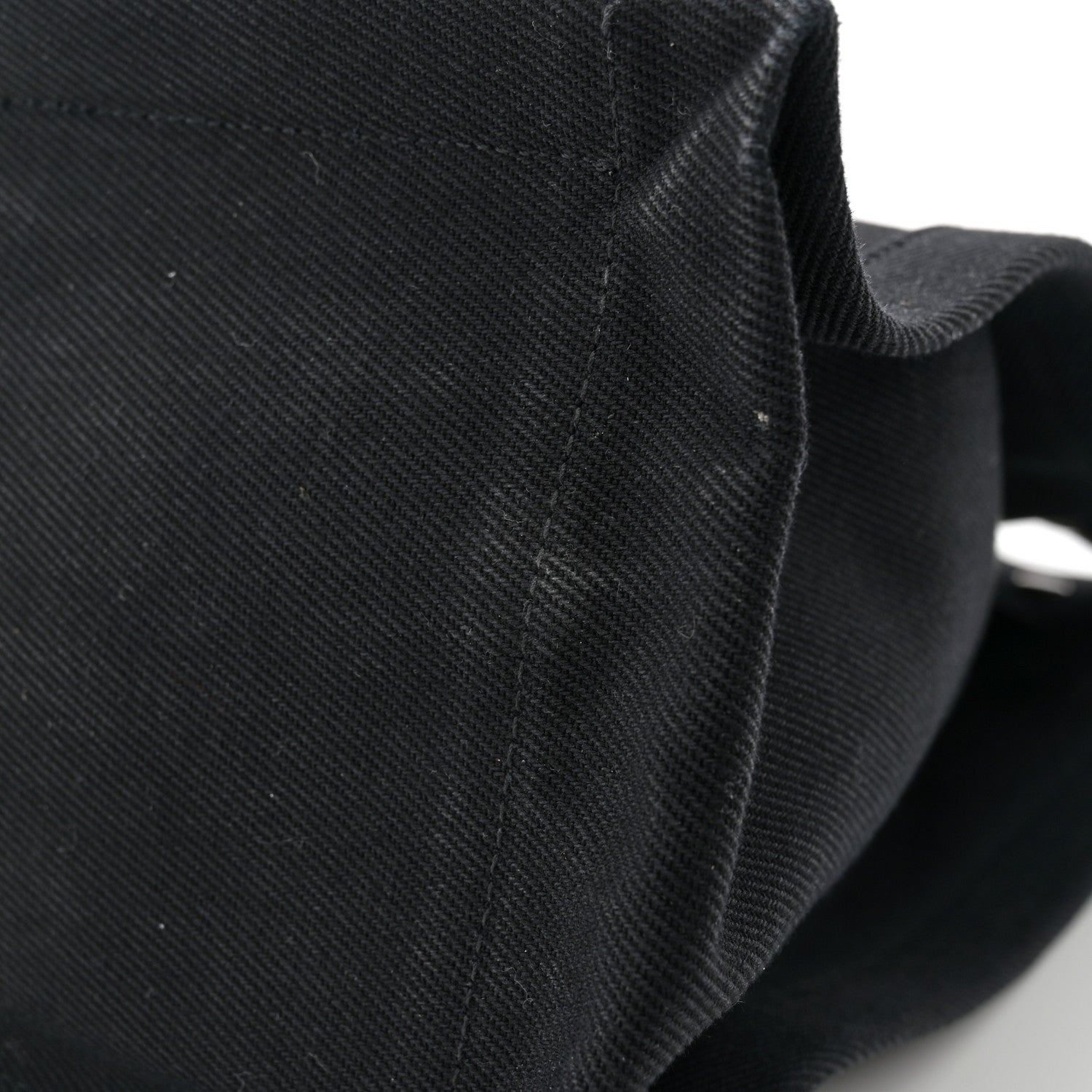 Saint Laurent Linen Calfskin Rive Gauche Tote Black 11 of 12