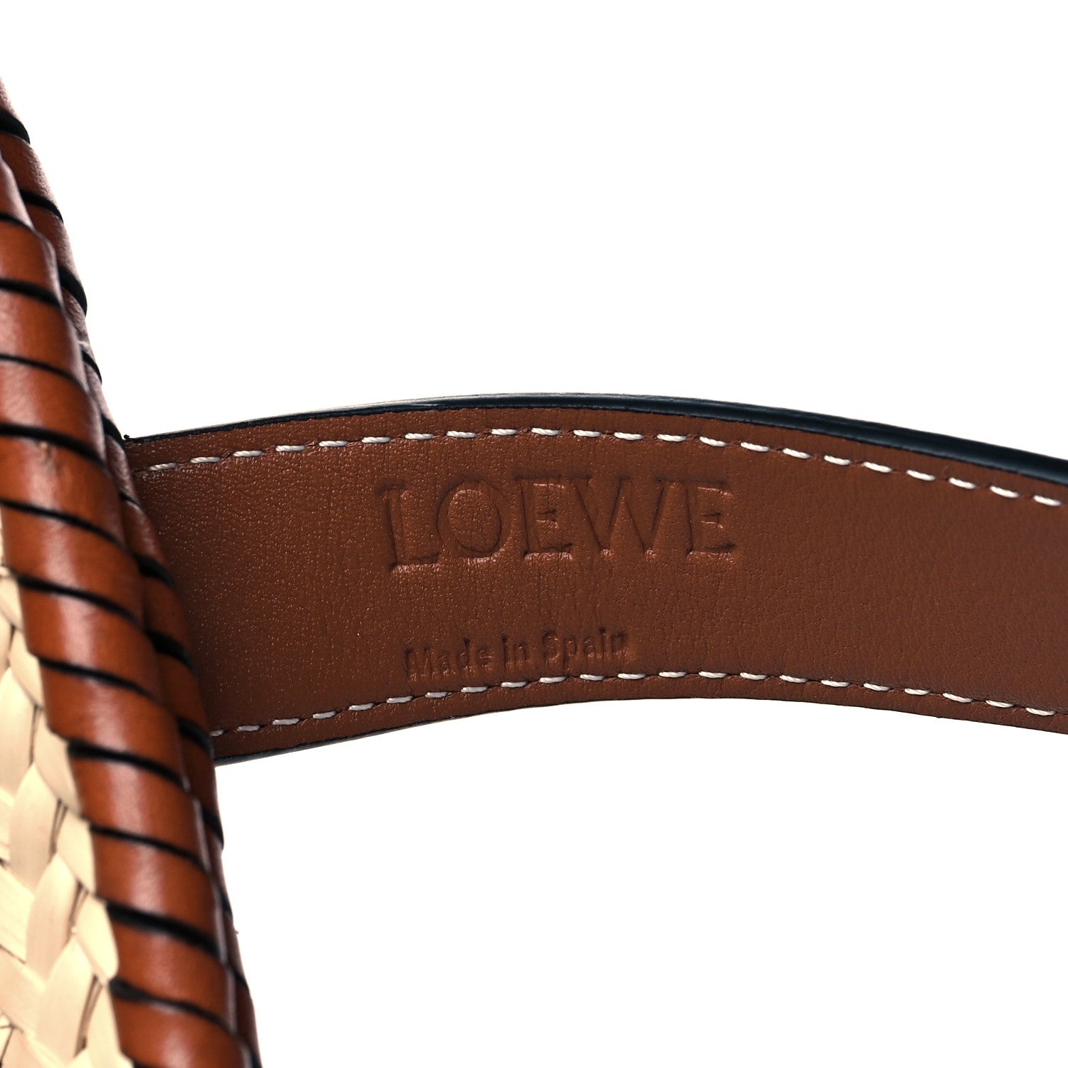 Loewe Raffia Basket Tote Bag Natural Tan 5 of 9