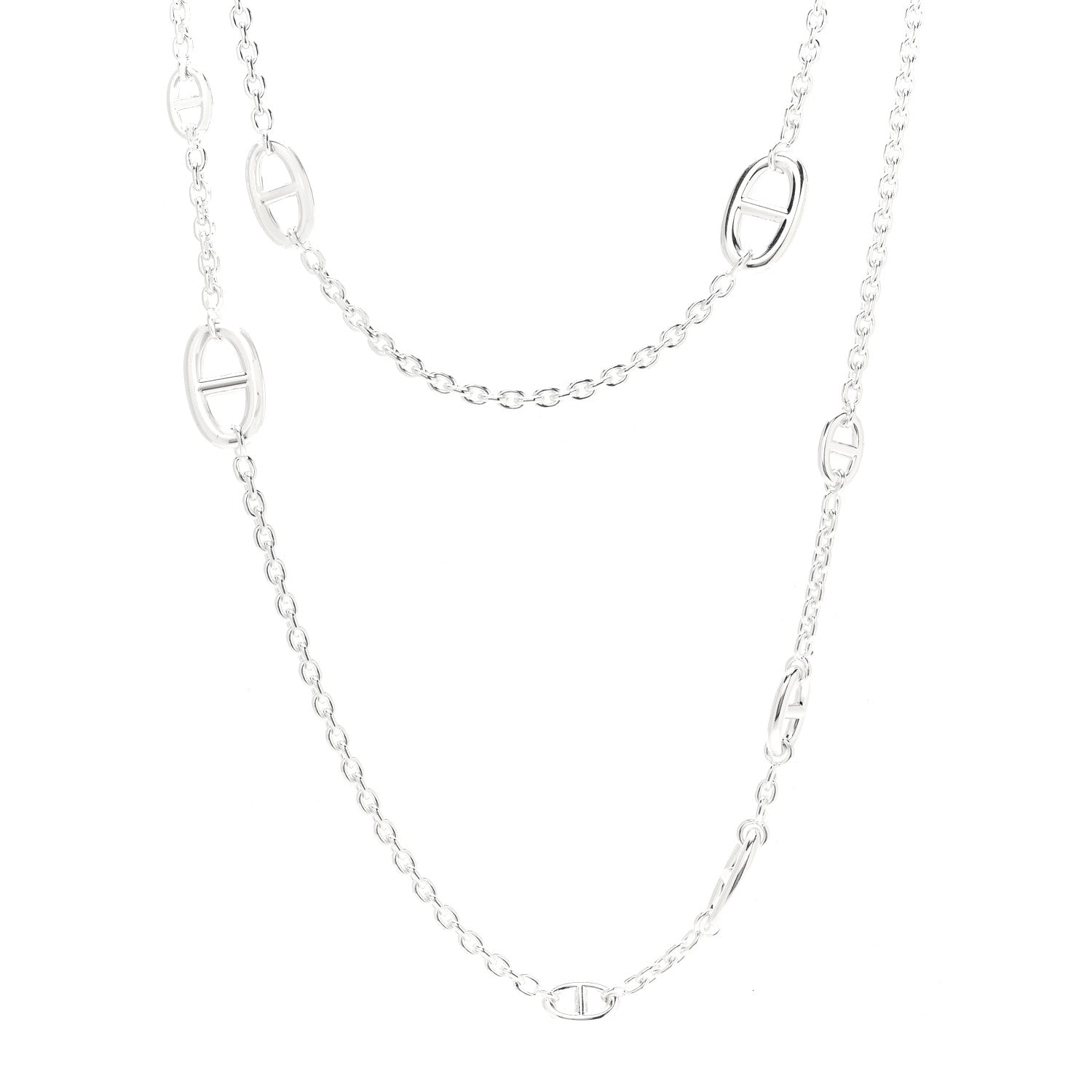 Hermes Sterling Silver Farandole Necklace 160 1 of 6