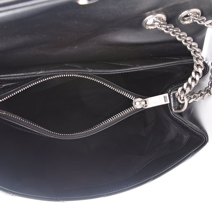 Saint Laurent Calfskin Y Quilted Monogram Medium Loulou Chain Satchel Black 5 of 13