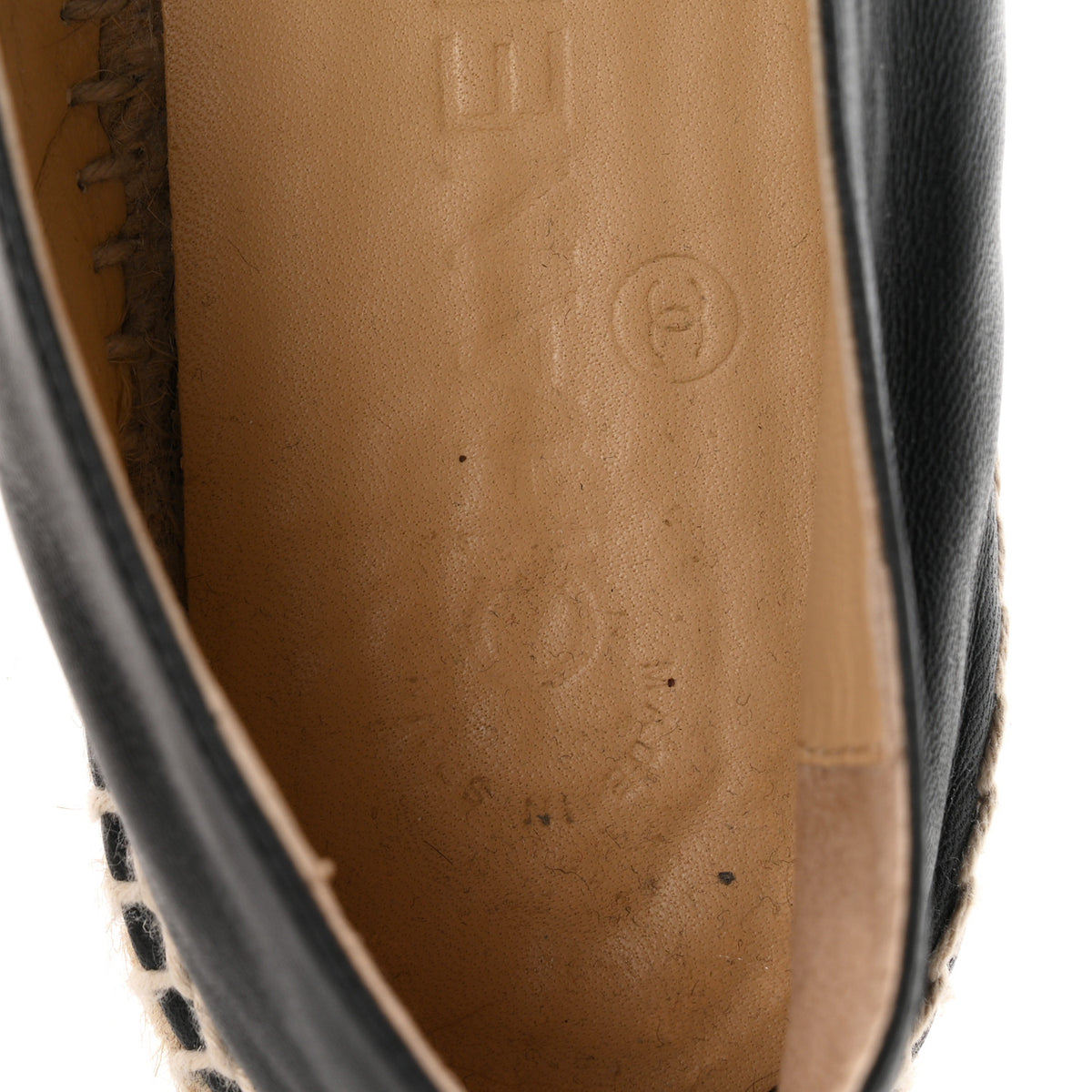 Chanel Lambskin CC Espadrilles 38 Black 9 of 11