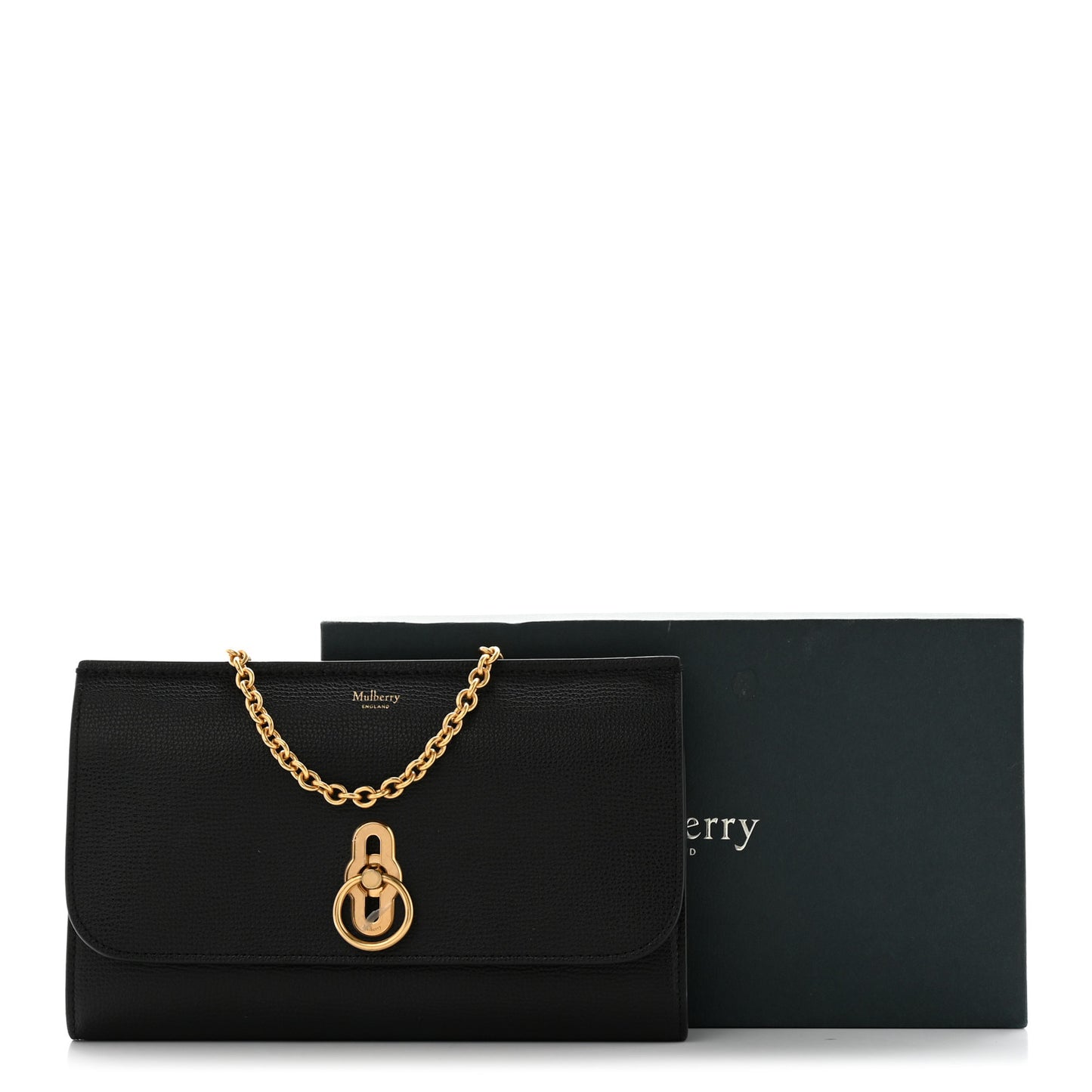 Small Classic Grain Amberley Convertible Clutch Black