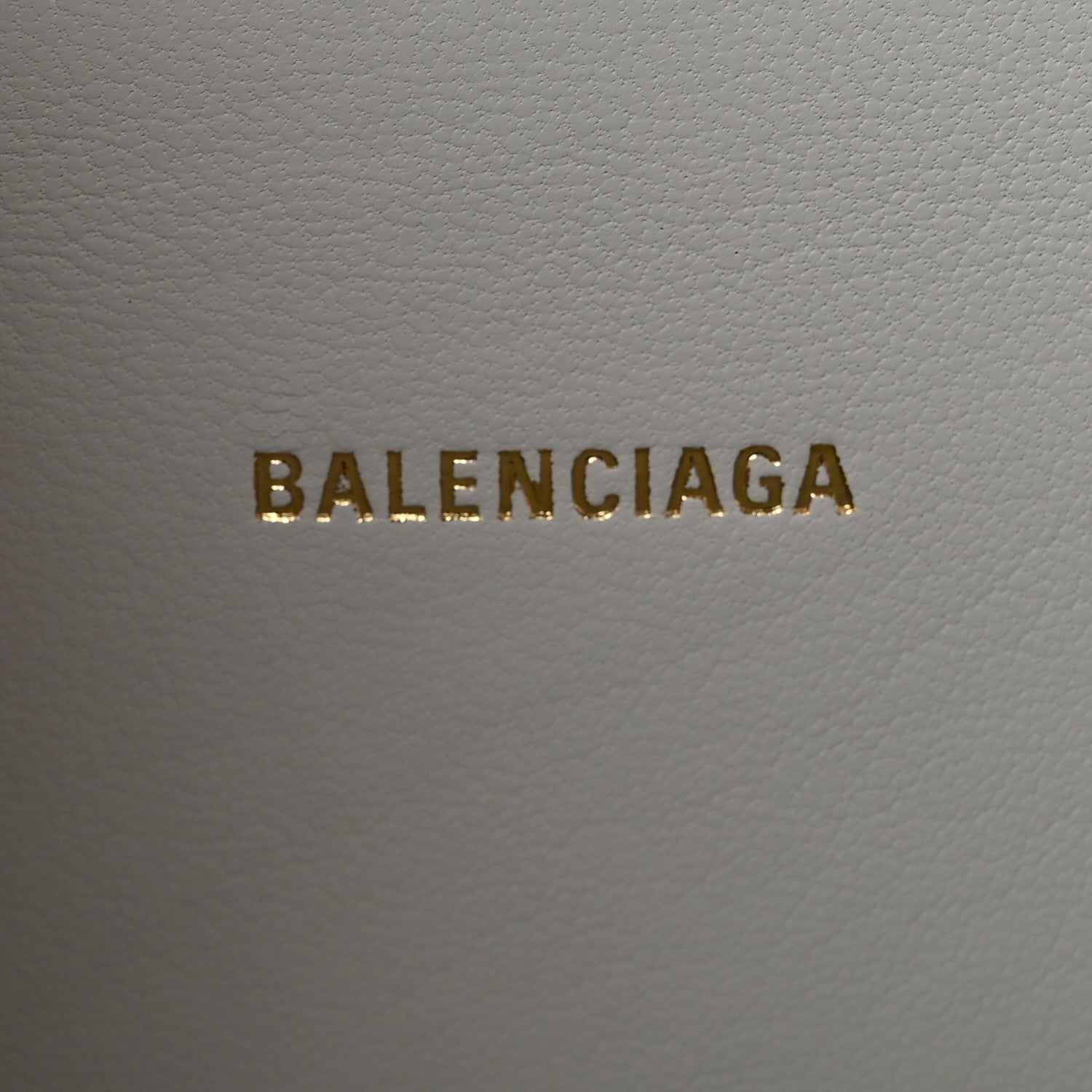 Balenciaga Shiny Calfskin Crocodile Embossed Hourglass Top Handle Bag XS Optic White 6 of 9