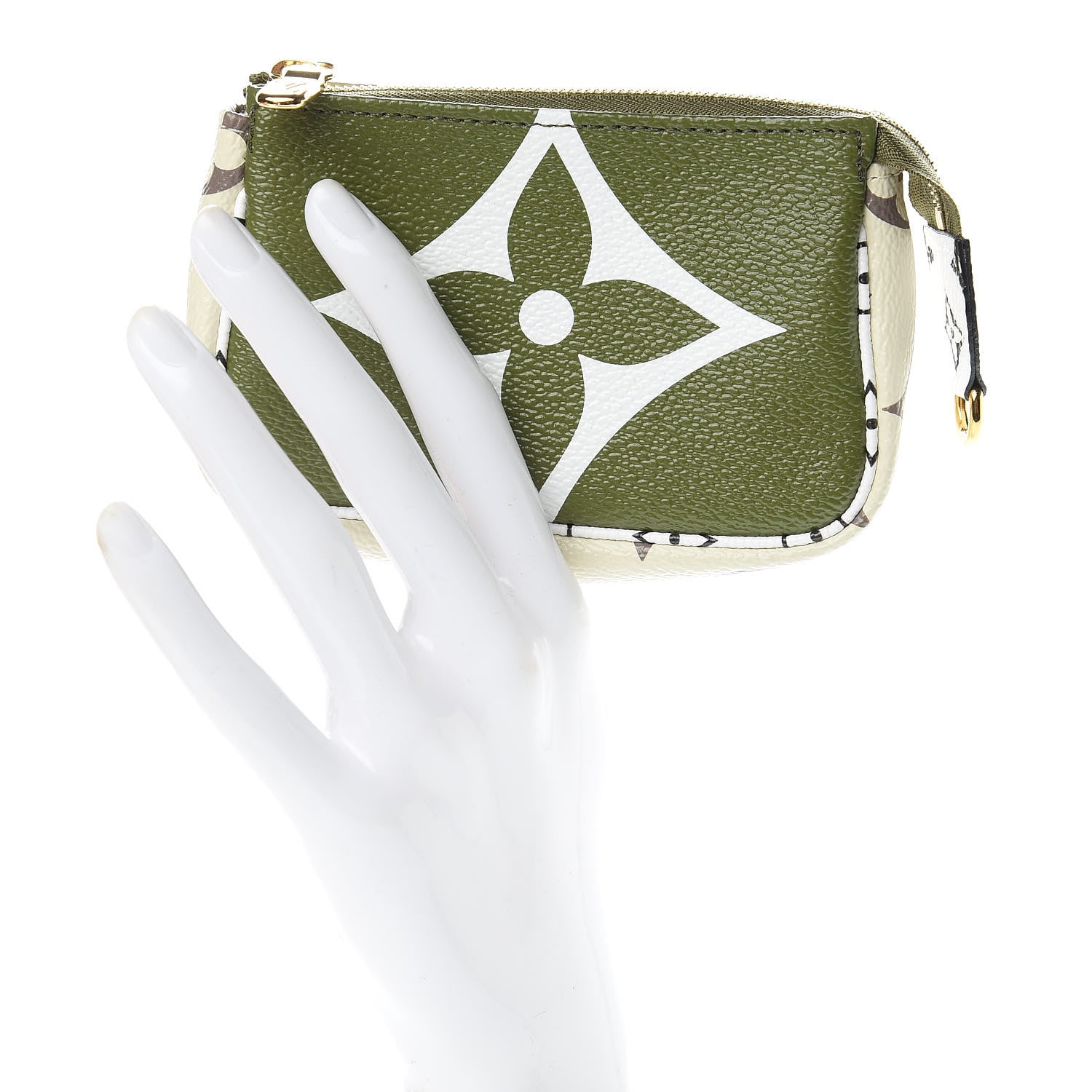 Louis Vuitton Monogram Giant Micro Pochette Accessories Kaki White 2 of 8