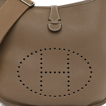 Hermes Taurillon Clemence Evelyne III PM Etoupe 9 of 12