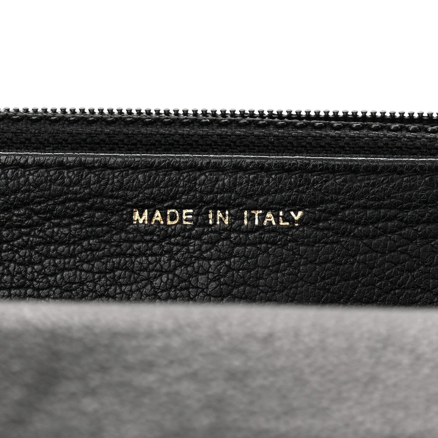 Patent Goatskin Quilted CC Eyelet Wallet On Chain WOC Black