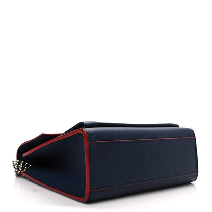 Louis Vuitton Soft Calfskin Mylockme Chain Bag BB Marine Rouge 4 of 7