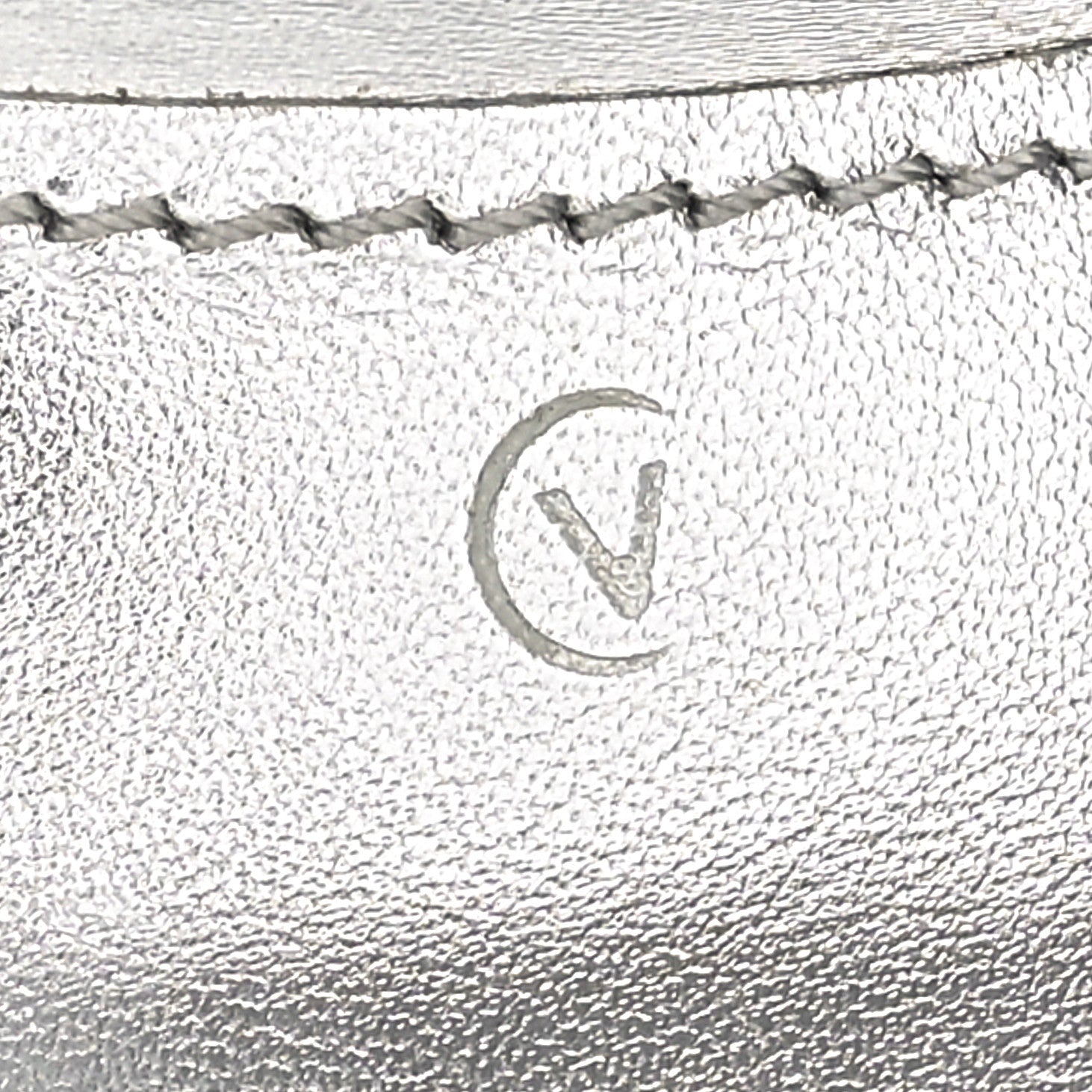 Louis Vuitton Calfskin Sparkle Slingback Pumps 41 Silver 7 of 8