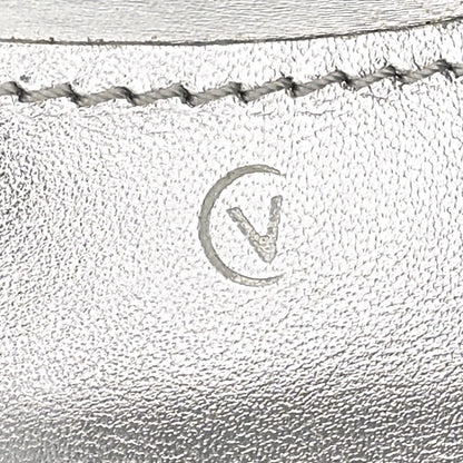 Louis Vuitton Calfskin Sparkle Slingback Pumps 41 Silver 7 of 8
