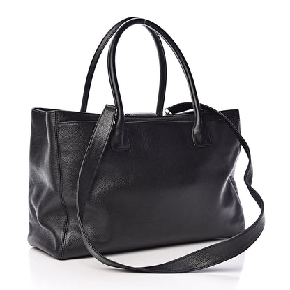 Chanel Calfskin Cerf Executive Shopper Tote Black 4 of 11