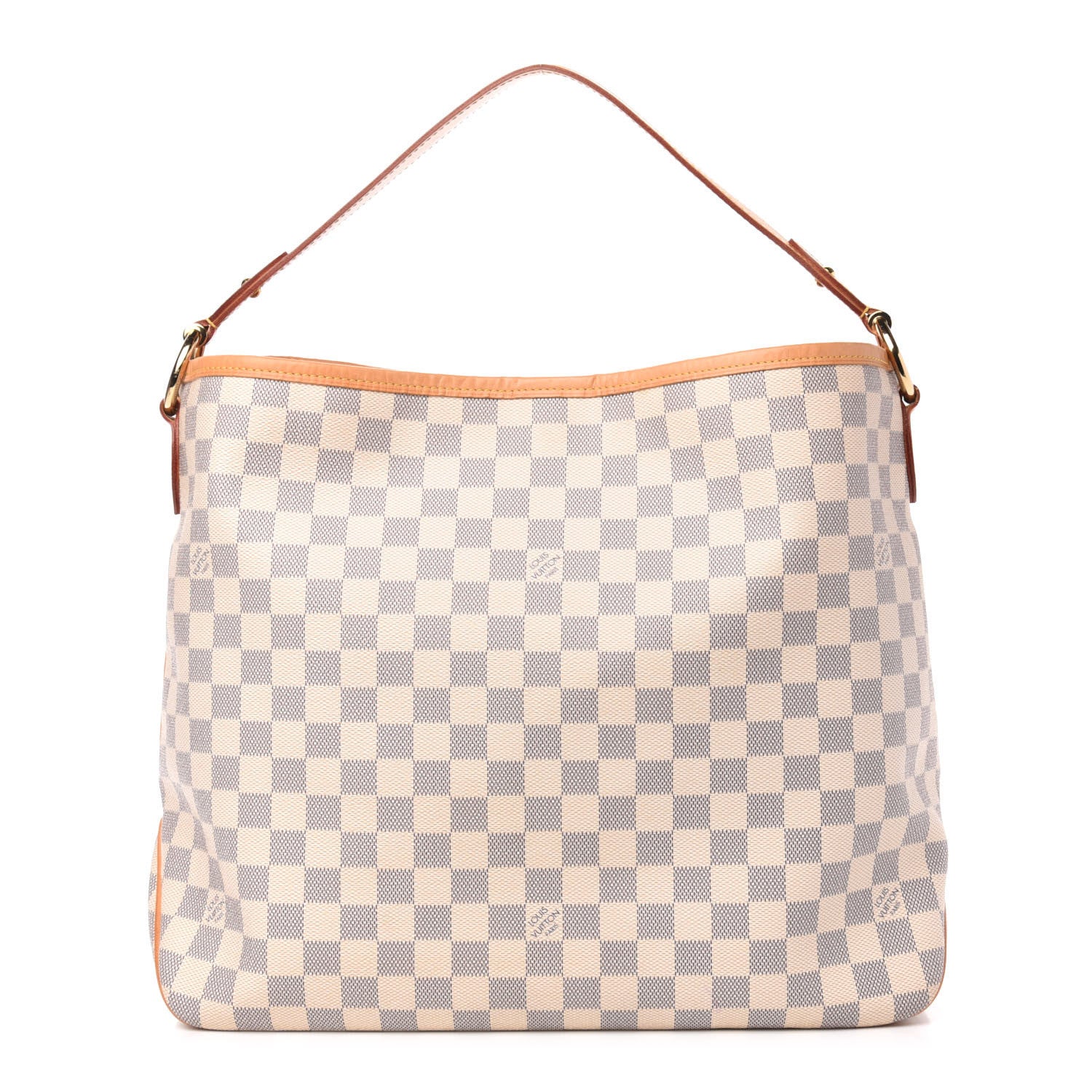 Louis Vuitton Damier Azur Delightful MM Rose Ballerine 1 of 13