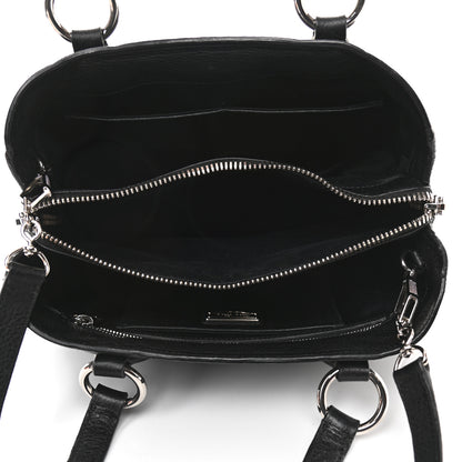 Miu Miu Vitello Phenix Shopping Tote Black 4 of 7