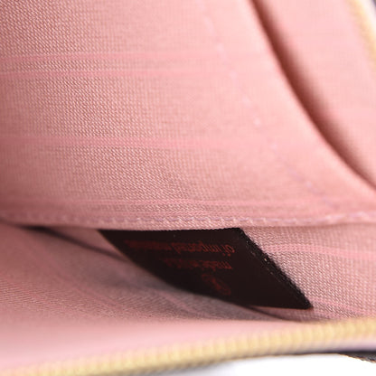 Louis Vuitton Damier Ebene Neverfull MM GM Pochette Rose Ballerine 7 of 8