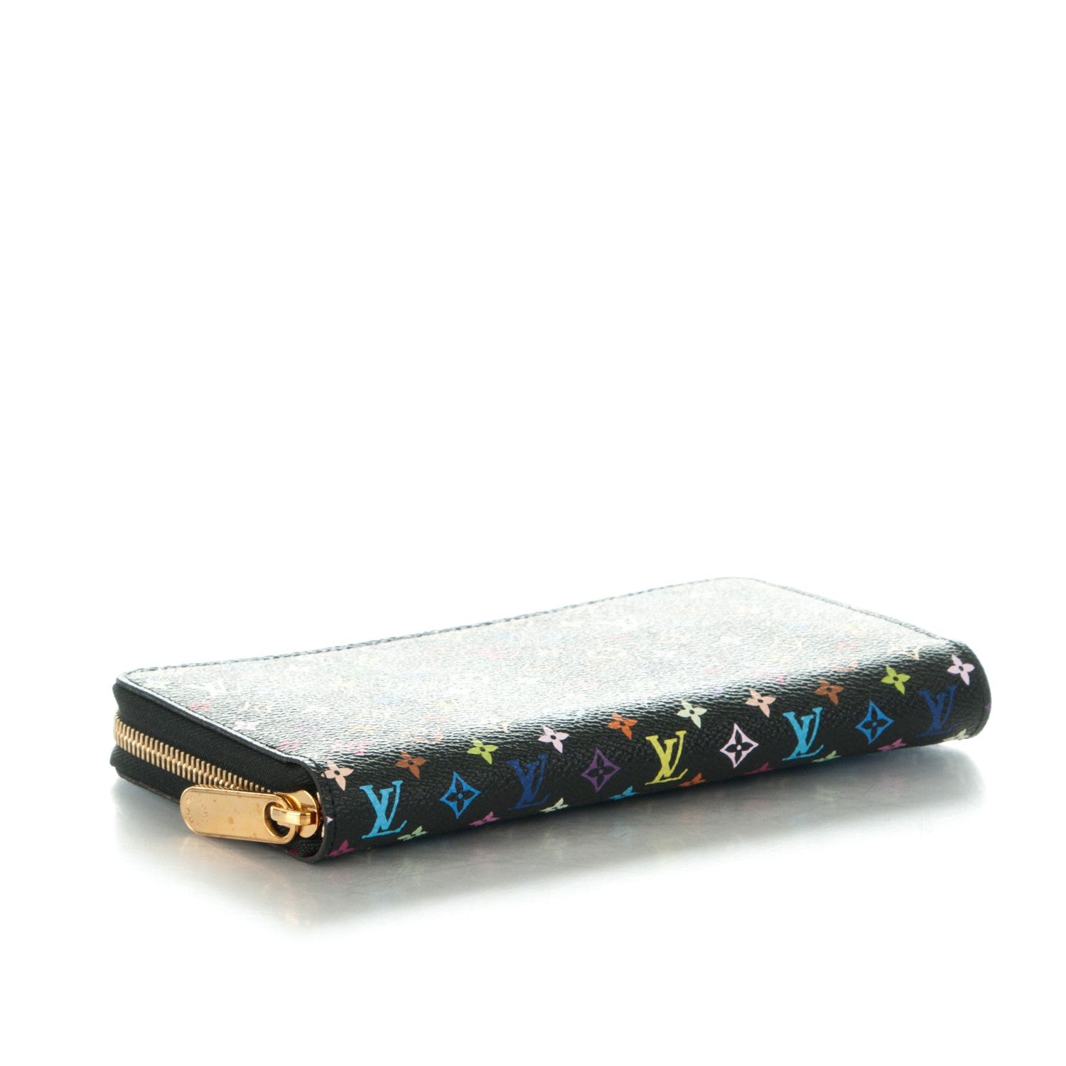 Louis Vuitton Monogram Multicolor Zippy Wallet Black Grenade 4 of 7