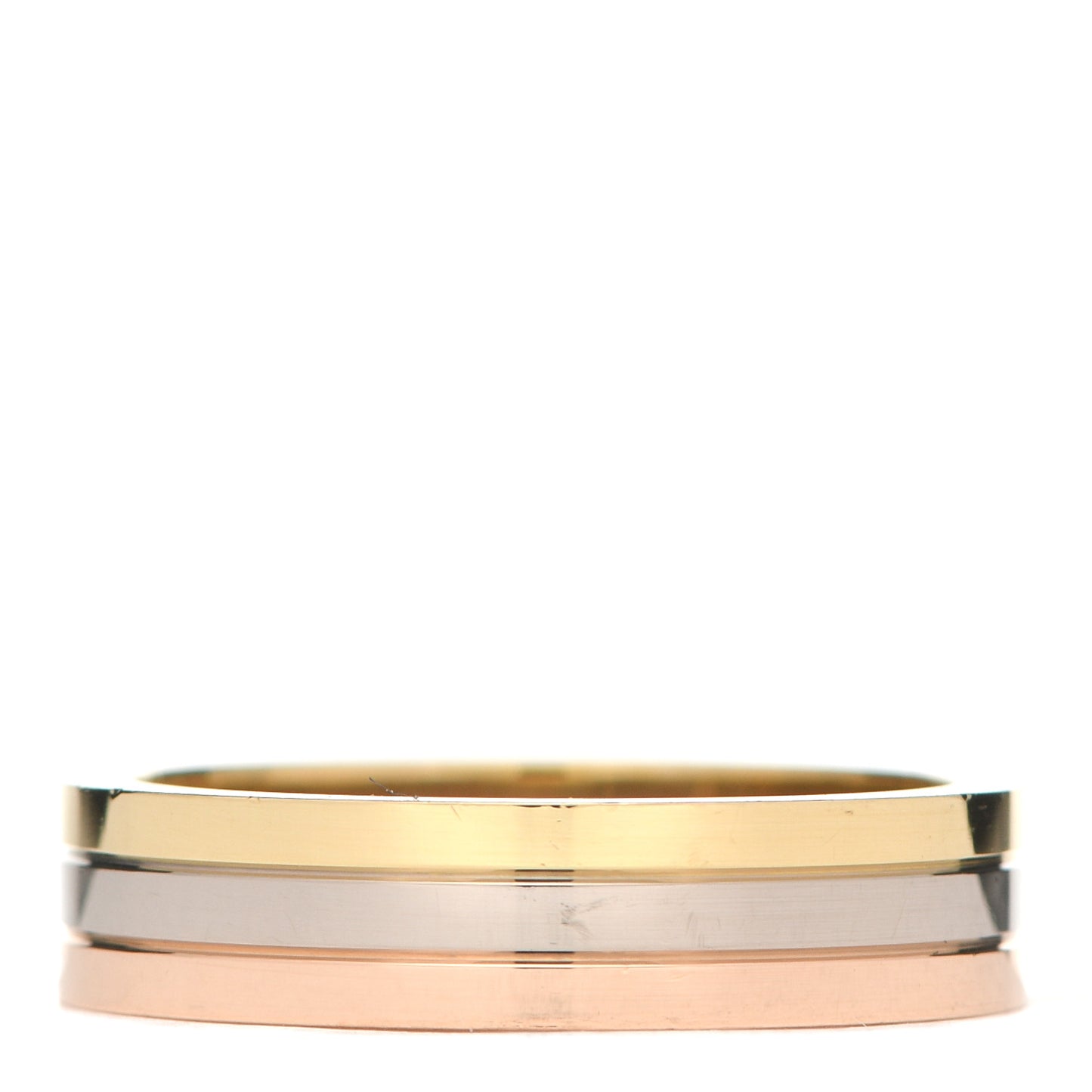 18K Pink White Yellow Gold 5mm Vendome Louis Cartier Wedding Band Ring 55 7.25