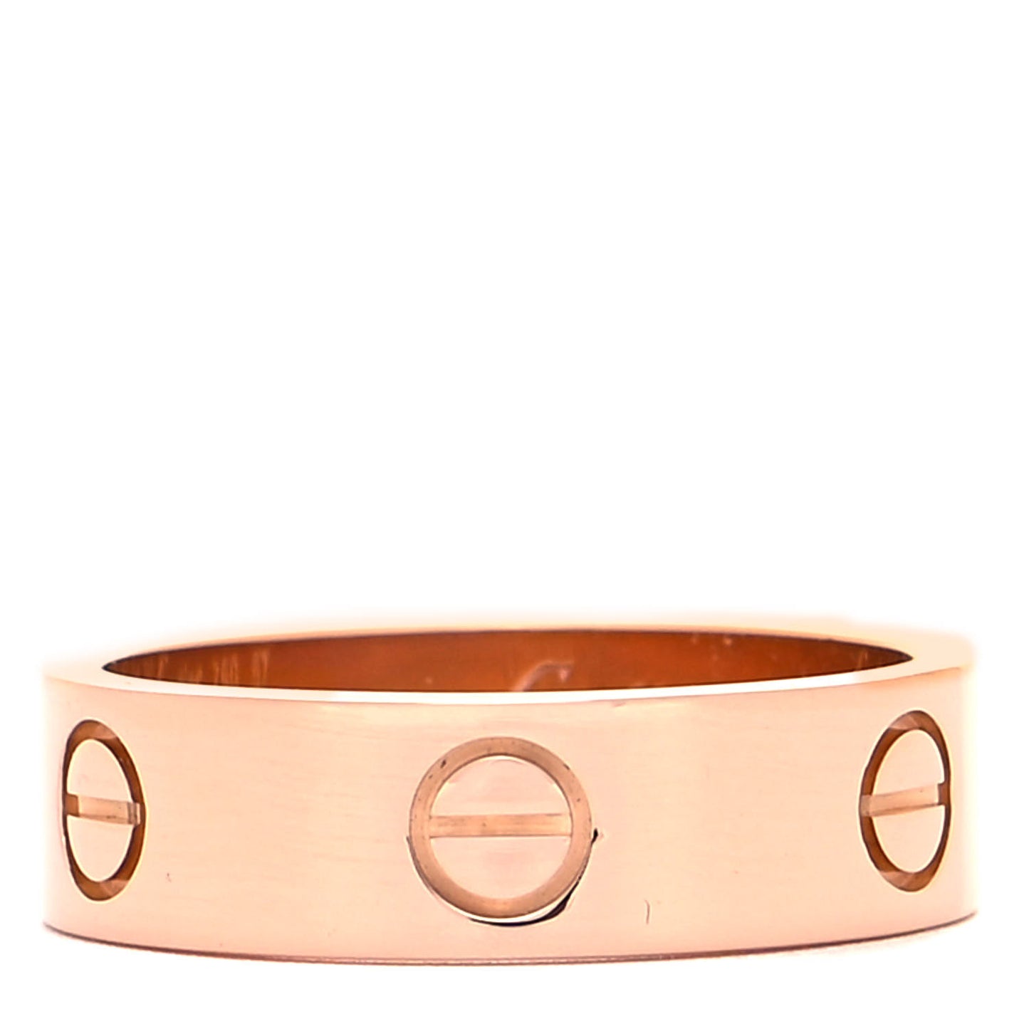 18K Pink Gold 6mm LOVE Ring 57 8