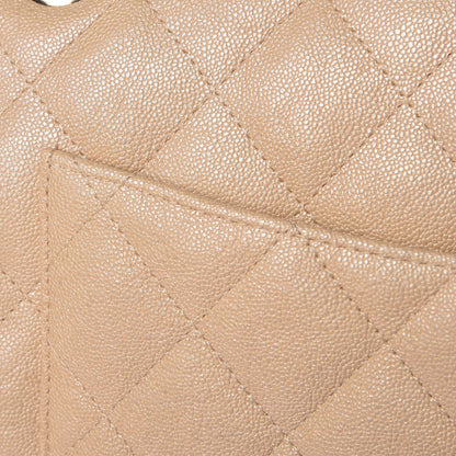 Chanel Iridescent Caviar Quilted Jumbo Double Flap Beige 17 of 26