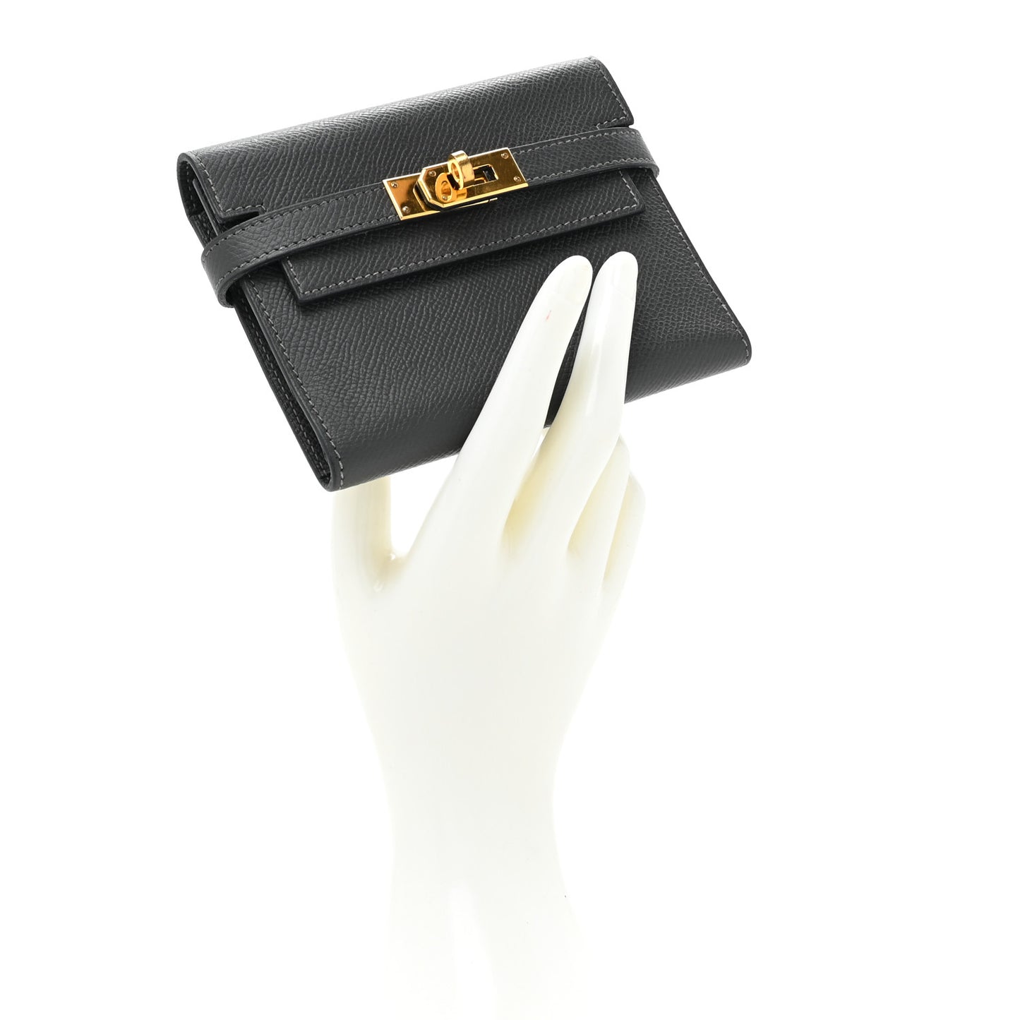 Courchevel Kelly Compact Wallet Graphite