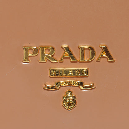 Prada Spazzolato Leather NM Pochette Nudo 8 of 8
