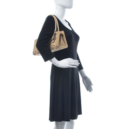 Christian Dior Suede Cannage Stitched East West Lady Dior Beige 2 of 25
