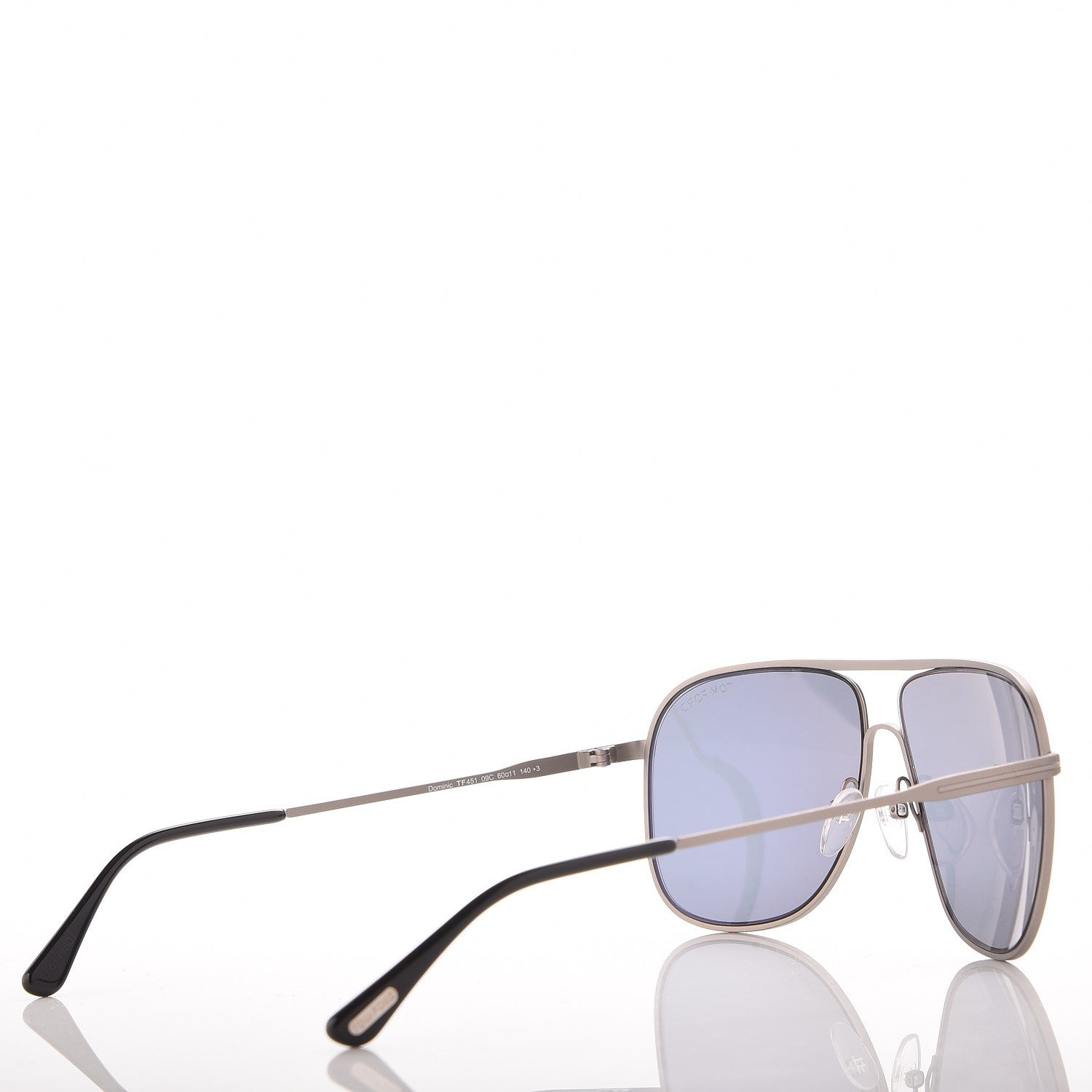 Tom Ford Dominic Aviator Sunglasses TF451 Silver 4 of 7