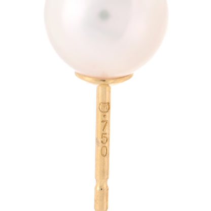 Mikimoto 18K Yellow Gold Akoya Cultured Pearl 7-7.5mm Stud Earrings 4 of 5
