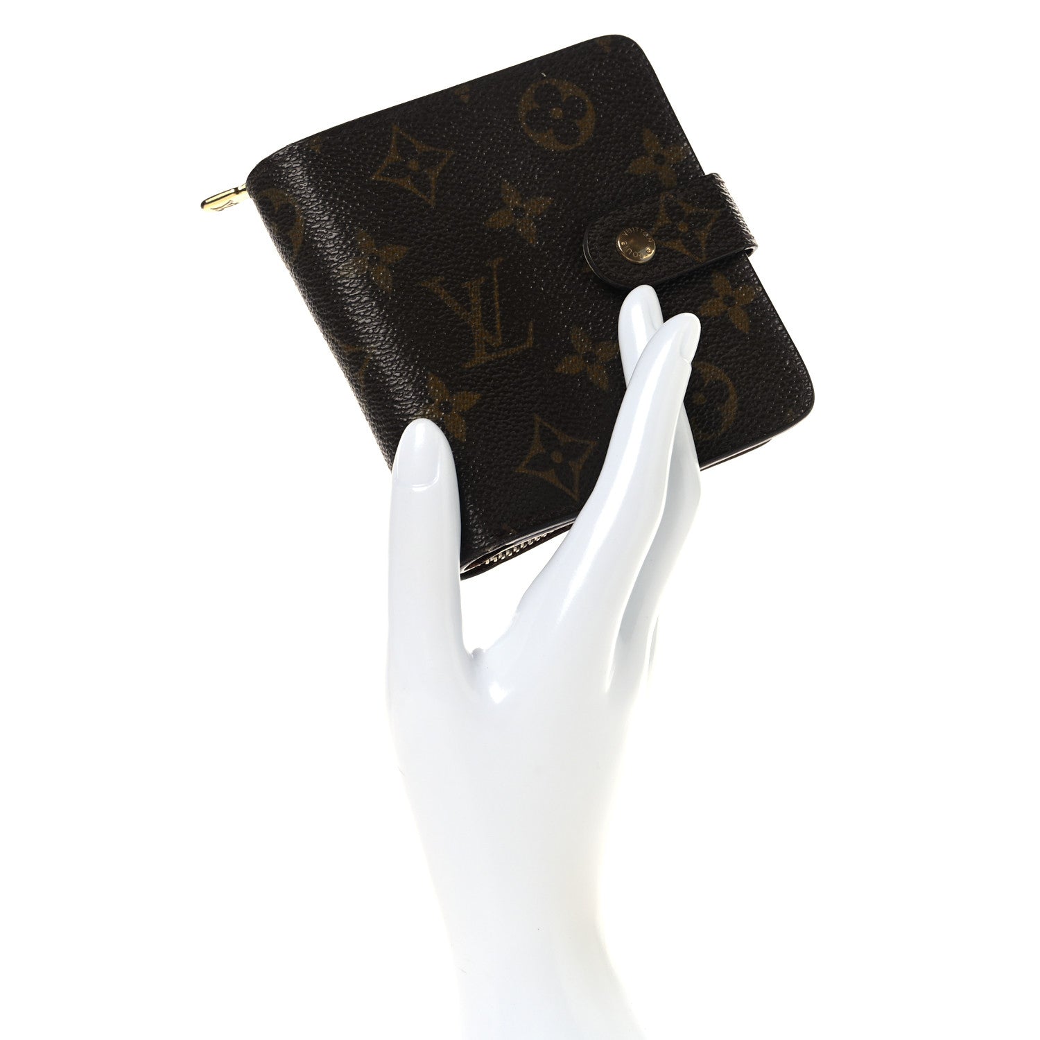 Louis Vuitton Monogram Compact Zippe Zipped Wallet 2 of 15