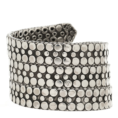 John Hardy Sterling Silver Dot Triple Coil Bracelet 2 of 3