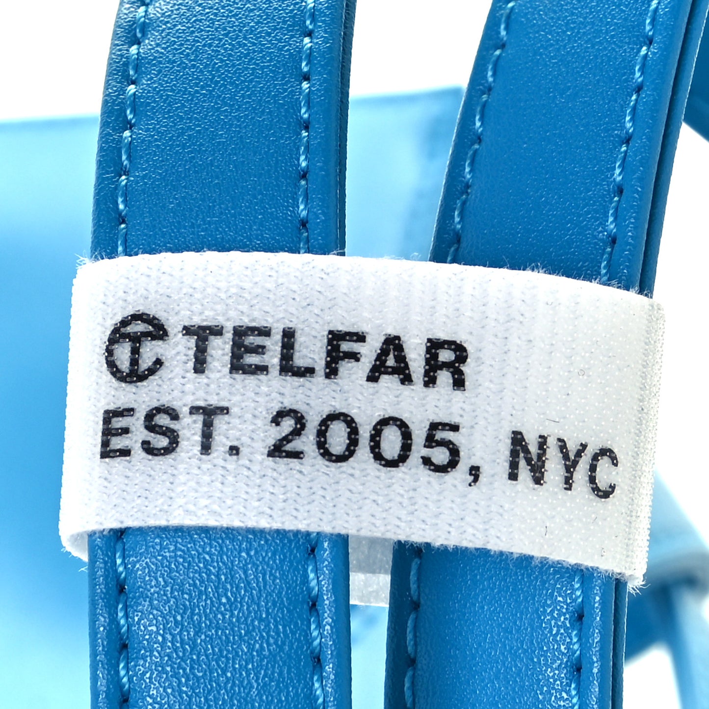 Vegan Leather Medium Shopping Bag Cyan