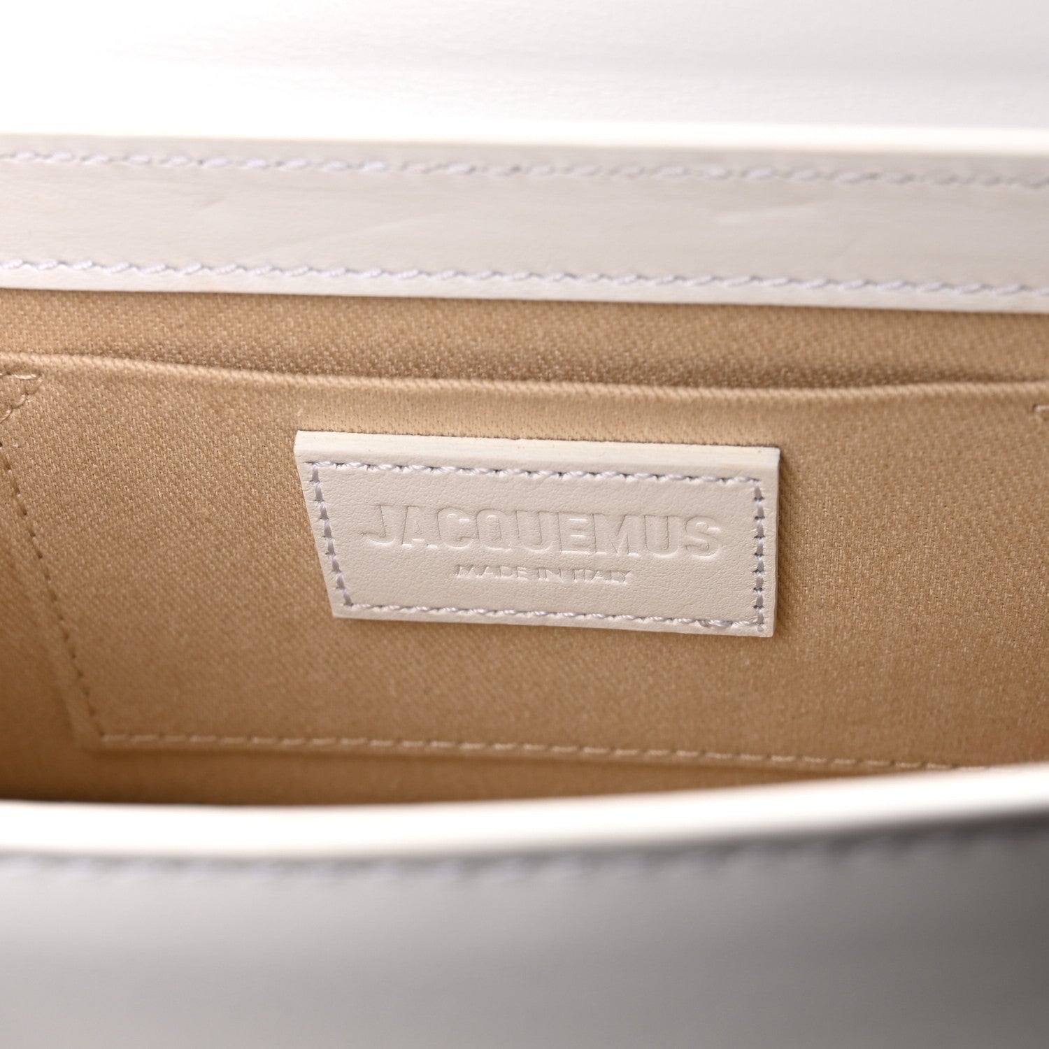 Jacquemus Smooth Calfskin Le Chiquito Long White 6 of 9
